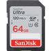 کارت حافظه SDXC مدل Ultra کلاس 10 استاندارد UHS-I U1 سرعت 120MBps ظرفیت 64 گیگابایت